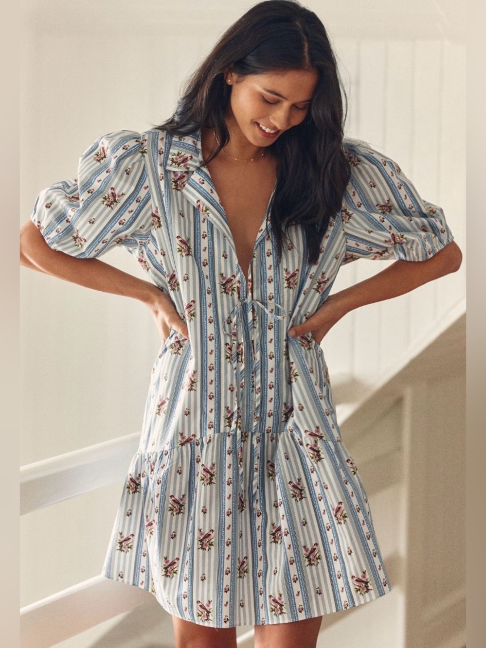 NWT Lyrebird Puff Sleeve Mini Dress